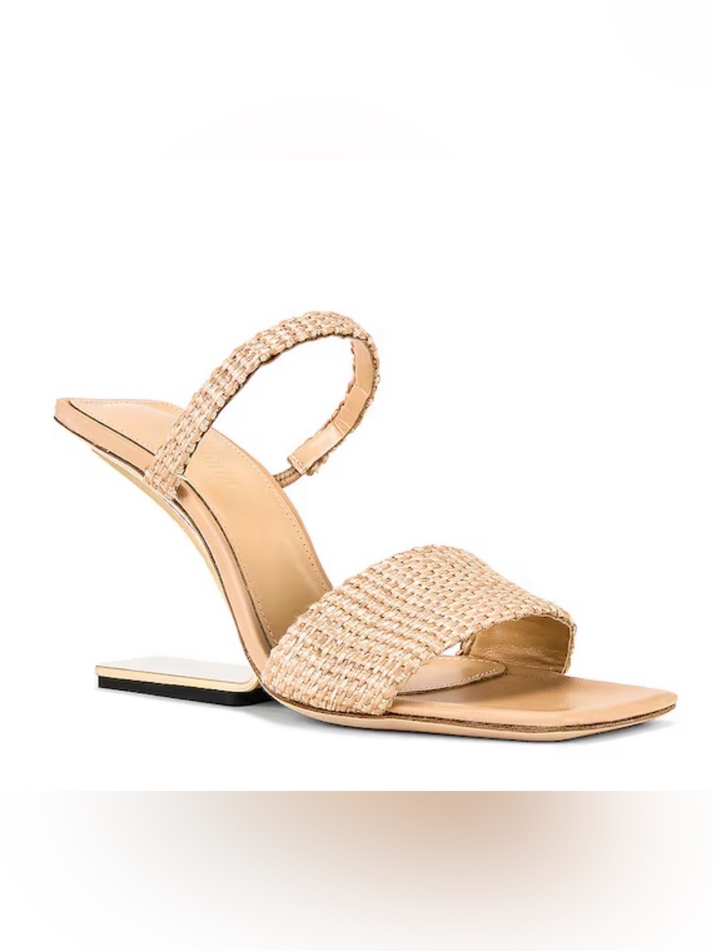 🔥New Cult Gaia Woven Strap Renee Sandal in Neutral Beige🔥